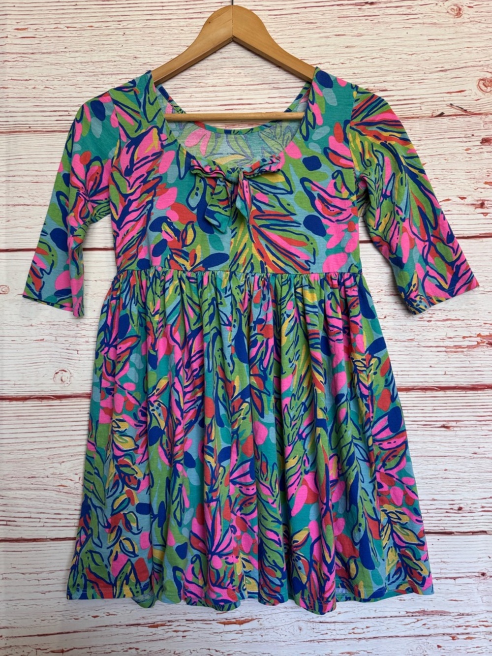 Lilly Pulitzer Mini Evelyn Dress in Multi Hot Spot Sz XL (12-14) - Picture 9 of 10